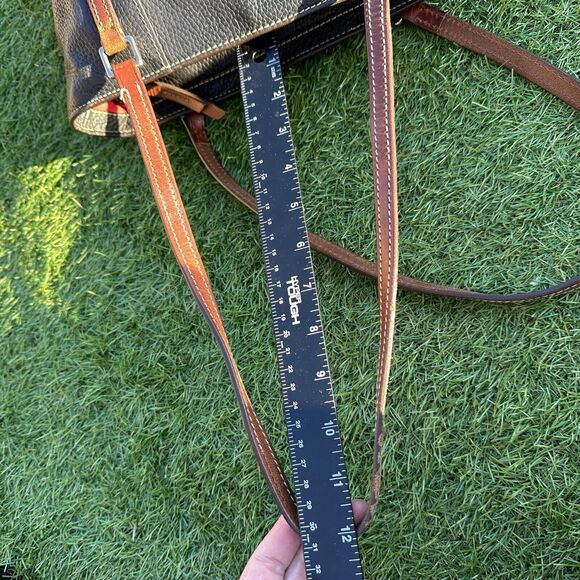 Dooney and Bourke‎ Lexington Shopper Black Brown Genuine Pebble Leather - Picture 16 of 16